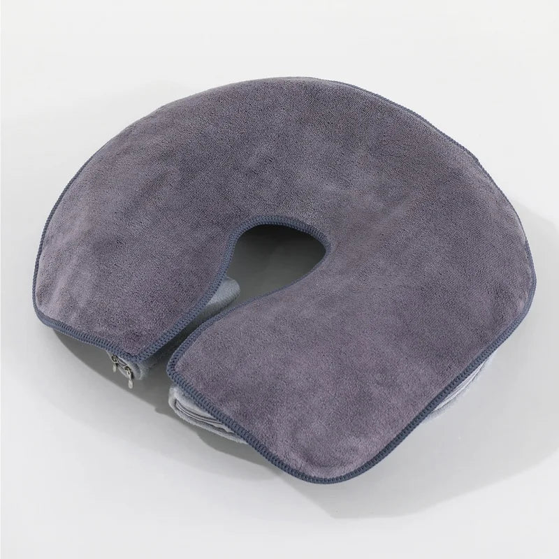 masseur tête coussin velours doux gris grande taille réutilisable face massage confortable non tissé