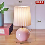 lampe table moderne plissée blanc rose orange 5w led 60lm certifiée ul ccc