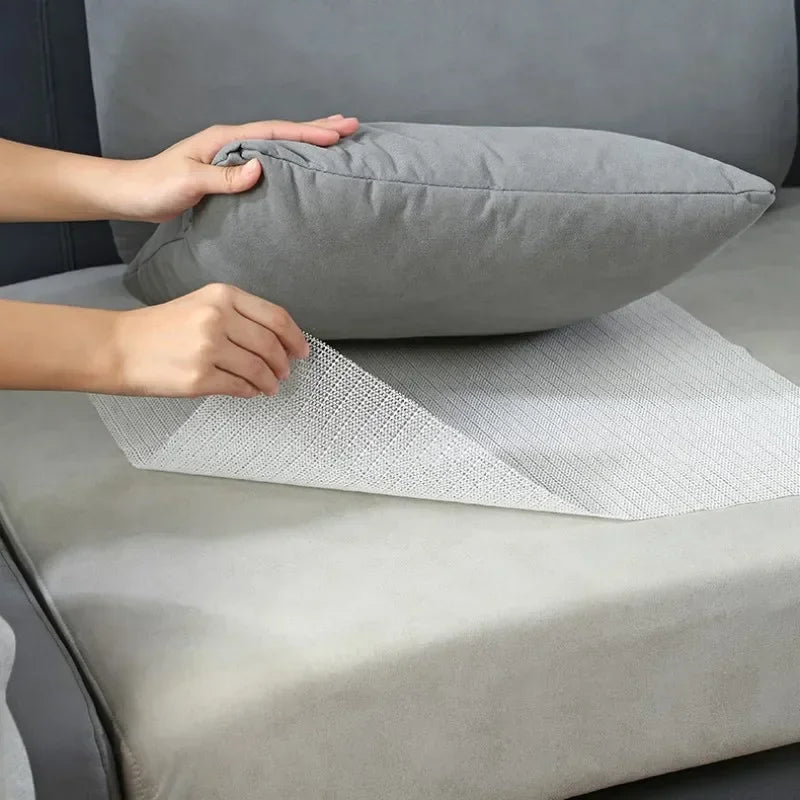 tapis anti dérapant blanc maille fine adhésif pvc moderne sol fixe grande taille