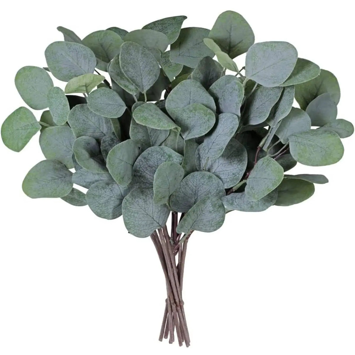 bouquet artificiel feuilles eucalyptus petites fleurs blanches vert blanc naturel minimaliste extérieur mariage halloween