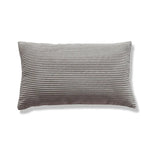 coussin velours rayé marron clair simple imperméable respectueux environnement 30x50cm maison