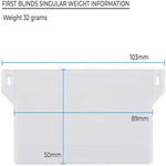 plaque plastique poids lamelles store vertical accessoire remplacement blanc moderne minimaliste extérieure