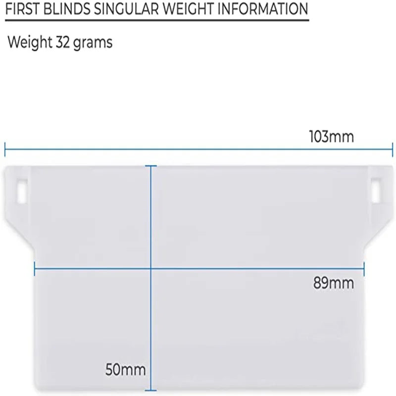 plaque plastique poids lamelles store vertical accessoire remplacement blanc moderne minimaliste extérieure