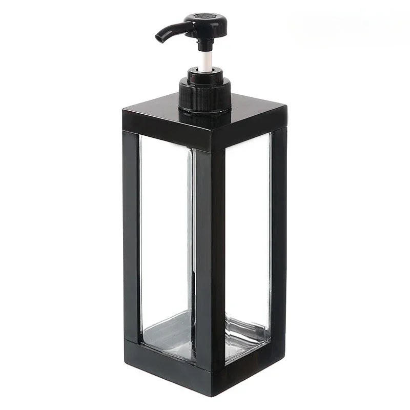 distributeur savon liquide orange blanc noir transparent moderne minimaliste 750ml 1000ml 500ml Pompe conteneur