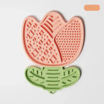 bol alimentaire animal moderne forme tulipe silicone antidéglutition antichoque