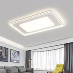 plafonnier led moderne blanc rectangulaire ovale nuage sans télécommande