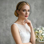 masque plume blanc noir filet plumes bohème romantique bride veil wedding veil party wedding
