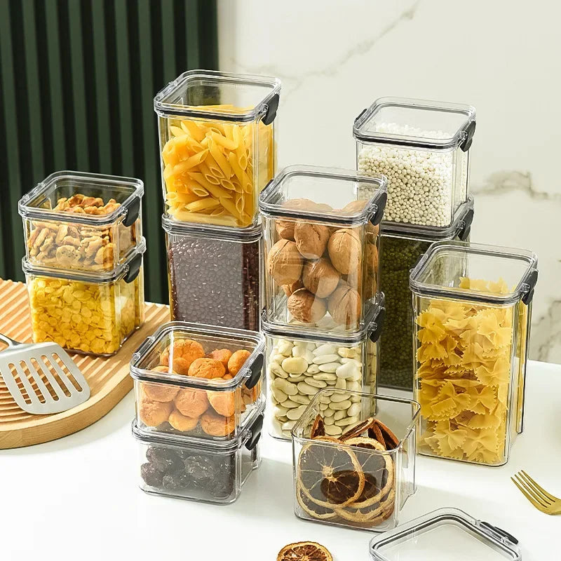 boîtes rangement hermétiques plastique qualité alimentaire épices céréales fruits secs anti humidité respectueux environnement
