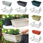 bac fleurs suspendu moderne gris noir vert bacs fleurs crochets métalliques drainage balcon patio