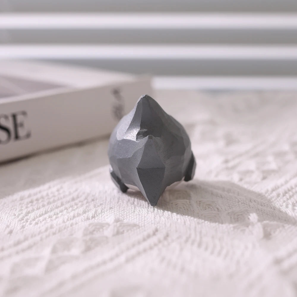 requin papier gris blanc origami deco maison animal compagnie occasionnel artisanal populaire