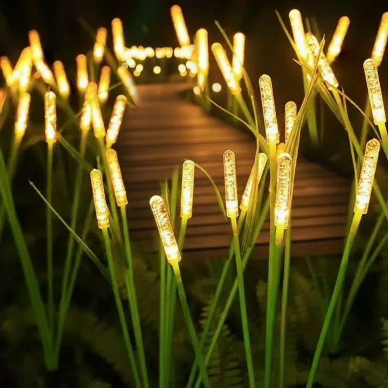 lumières solaires decoratives vertes fleurs lumineuses modernes exterieur jardin irises led rechargeables