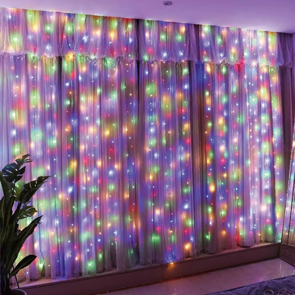 guirlande lumineuse led blanc chaud 3m 3m 300 leds moderne clips batteries inclusées