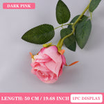 décoration intérieure bouquet roses artificielles modernes vase transparent anniversaire mariage