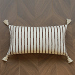 housse coussin géométrique polyester beige marron contemporain opacité 30x50cm 45x45cm décoration maison voiture