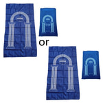tapis prière islamique imperméable cuir couleur noire bleue rouge moderne