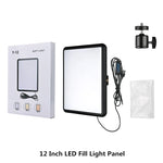 lampe led photo noir modulaire trépied réglable 12 pouces cct 2800k 9000k cdi 100