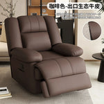 fauteuil relax contemporain cuir gris bois simple moderne poignées bouton commande