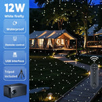 projecteur led portable 12w noir trépied télécommande effet neige lucioles patio fêtes mariage