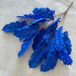 décoration extérieure branche artificielle feuilles soie bleu blanc rouge naturelle fil fixéextérieur exposition