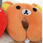 coussin voyage forme mousse mémoire forme animée motifs animaux couleurs multiples cartoon