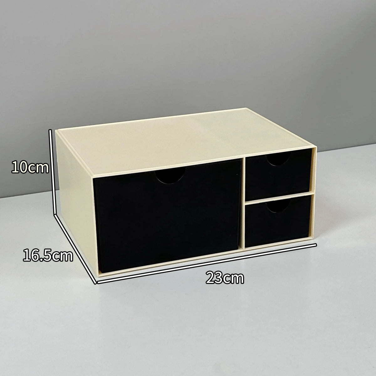 boîte rangement blanc noir tiroirs minimaliste moderne organisateur cosmétique multipurpose respectueux environnement
