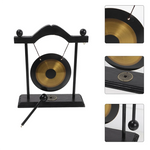ornement feng shui gong noir doré rond brillant maison chic brass déco