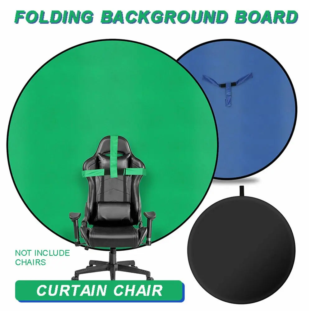 panneau fond photo pliable double face vert bleu noir toile ajustable sac rangement moderne