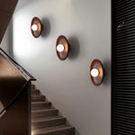 lampe murale bois clair rayures horizontales led moderne 15cm 18cm 28cm 35cm