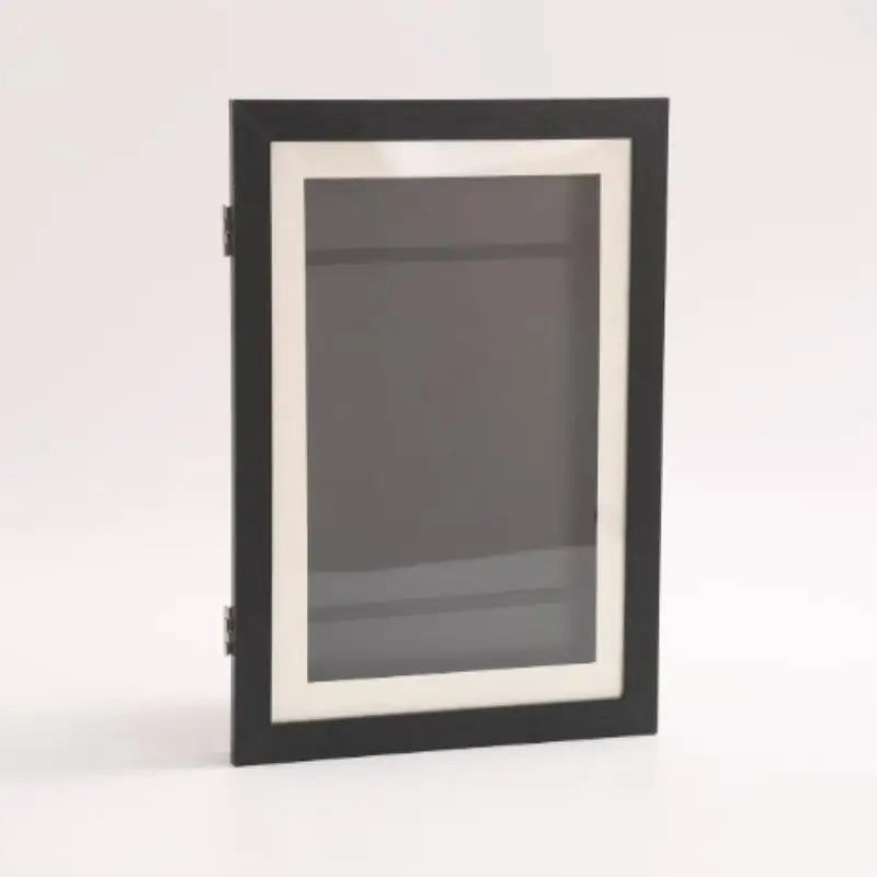 cadre photo noir blanc bois naturel verre transparent clips métalliques classique interchangeable affiches photos