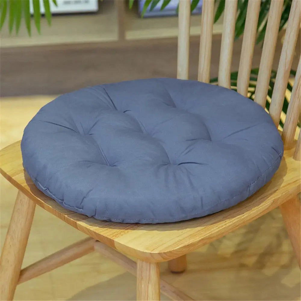 coussin chaise confortable moderne couleur unie épais doux polyester coton beige marron vert rouge