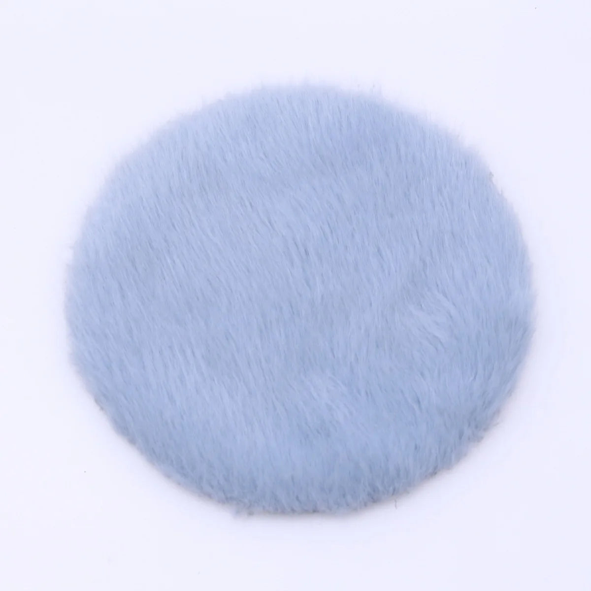 tapis rond rectangle peluche douce moderne bleu clair rose beige blanc