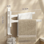 porte serviettes mural rotatif aluminium noir blanc beige support salle bain moderne fixe