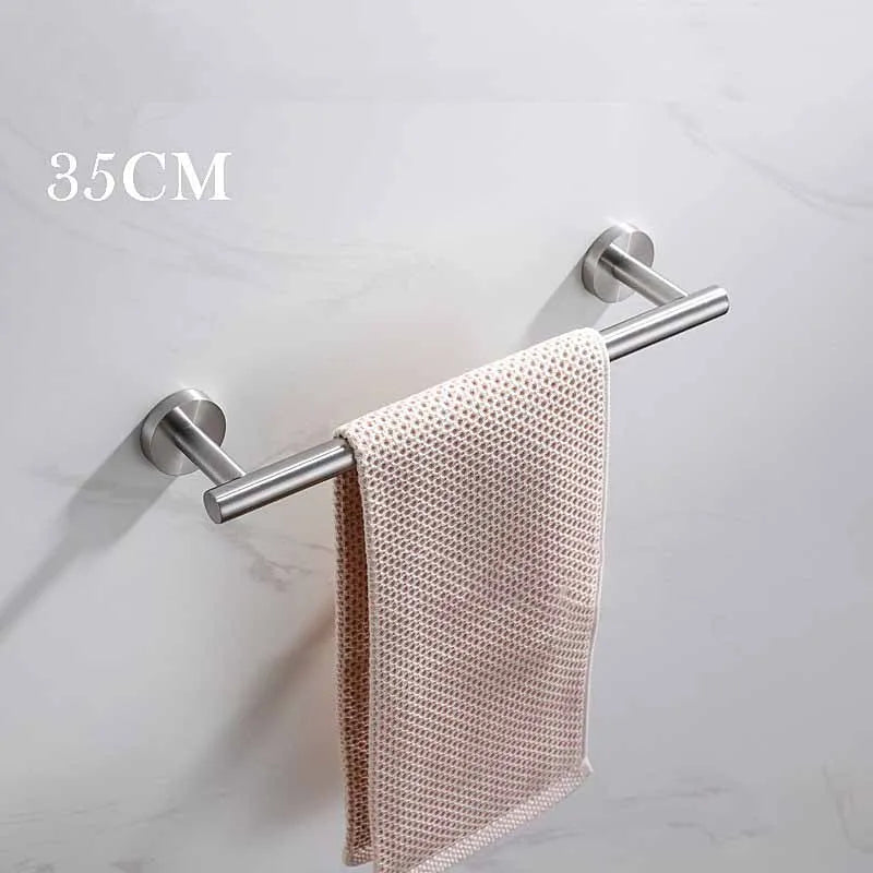 porte serviettes bain mural acier inoxydable noir mat moderne salle bain