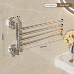 porte serviettes mural argenté adhésif moderne salle bain support serviettes lisse opacité fixe rangement