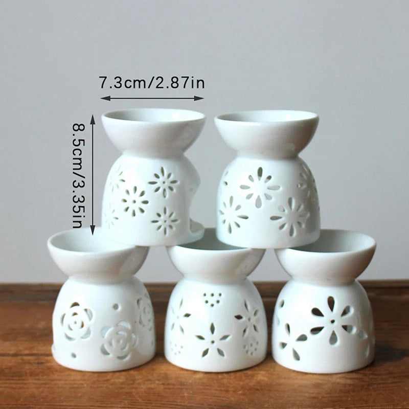 diffuseur huiles essentielles blanc motif floral minimaliste artisanal chambre decoration erotique