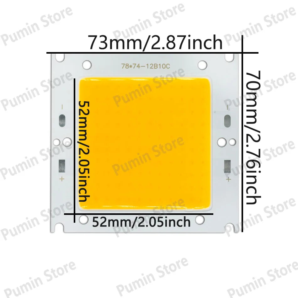 lampe led 50w blanc froid neutre chaud moderne opacité mat 76x74mm 80x31mm dc30v