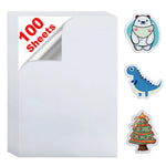 sticker adhésif transparent imprimable illustratif cartoon animaux planètes astronautes vinyle A4 210x297mm
