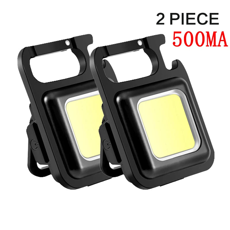 lampe poche rechargeable led noire résistante choc aimantée mode intensité camping