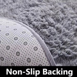 tapis moderne polyester gris clair imprimé petites fleurs noires salon chambre enfant
