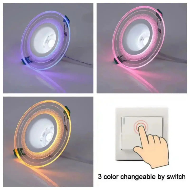 spots led violet jaune blanc bleu transparent moderne 3000k 6000k clips câble électrique
