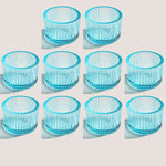 bougeoirs rose rayées modernes support bougie décoration table mariage tealights pack 10