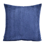 housse coussin carré peluche rayées moderne blanc bleu rouge vert gris rose