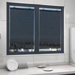 store rouleau noir maille fine moderne clips magnétiques tissu opaque 125x68cm 125x58cm 125x50cm 125x45cm