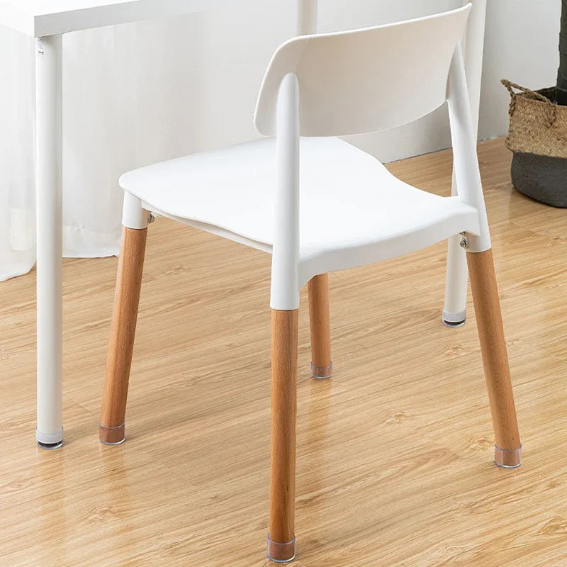 protège pieds chaise adhésifs transparents bleu clair moderne 16 pièces rond carré