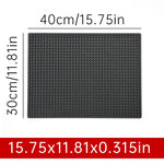 tapis bar noir perforé moderne antidérapant résistant chaleur drainage barista cocktail 45x30cm