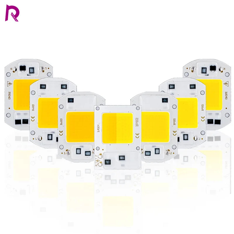 ampoule led chip 10w 20w 30w 50w cold warm white ic intelligent diy éclairageextérieur