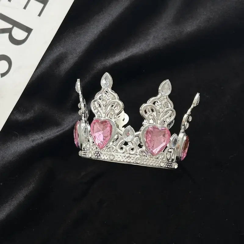 décoration gâteau couronne or argent cristaux topper anniversaire mariage fête élégant baroque