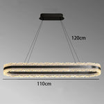 suspension lumineuse moderne cristaux dorés translucide noir pendentif chaines 110cm 40cm 60cm 80cm