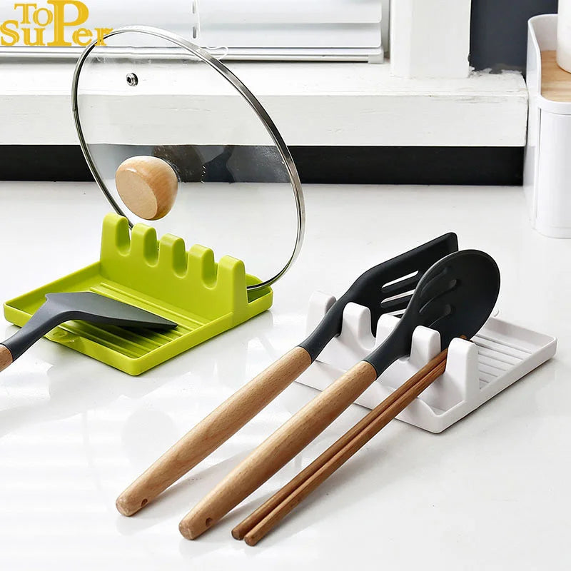 porte couverts réutilissables vert gris clips modernes cuillère soupe spatules pince cuisine rangement