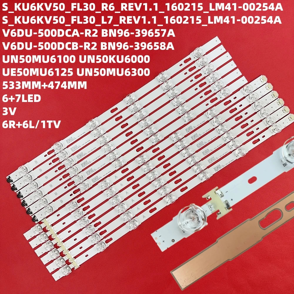 bande lumineuse led blanc rouge grille moderne adhésive connecteurs électriques télévision 110 240v